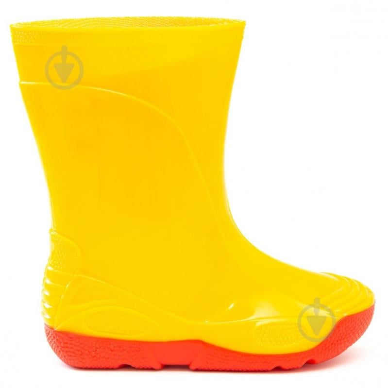 Сапоги резиновые для девочек Oldcom VIVID размер 33-34 желтый с красным - фото 1