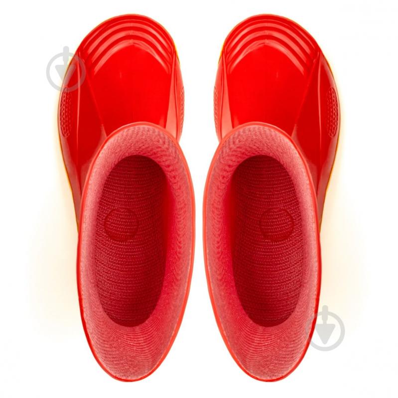 Чоботи гумові для дівчаток Oldcom VIVID розмір 33-34 червоний із жовтим - фото 4 Чоботи гумові для дівчаток Oldcom VIVID розмір 33-34 червоний із жовтим - фото 4