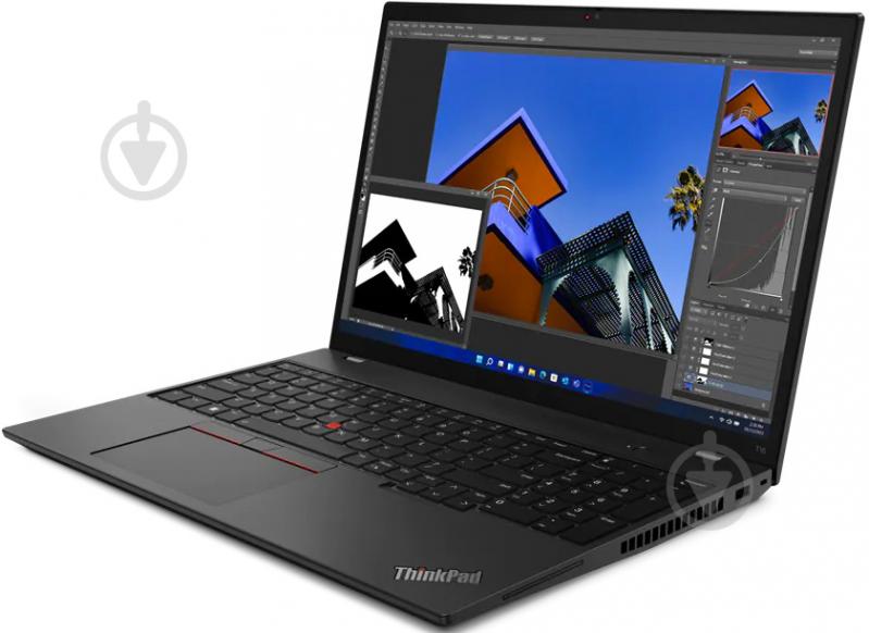 Ноутбук Lenovo ThinkPad T16 Gen 1 16" (21CH002GRA) black - фото 4