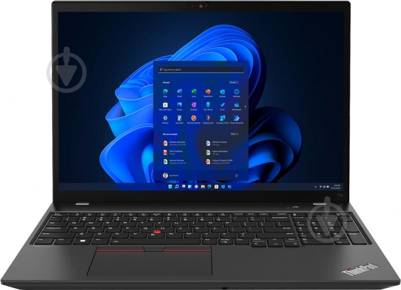 Ноутбук Lenovo ThinkPad T16 Gen 1 16" (21CH002GRA) black - фото 1