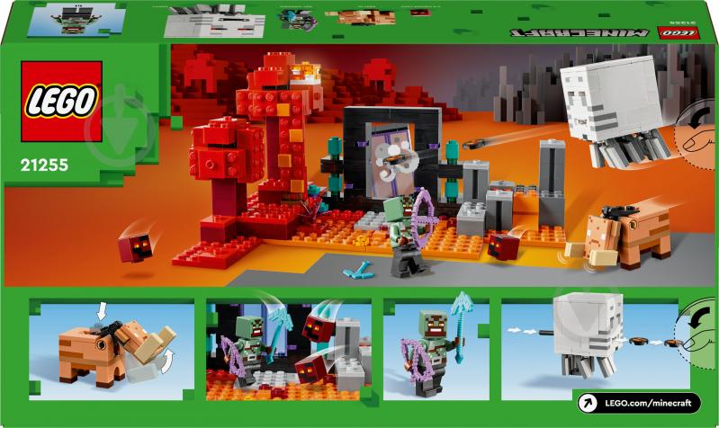 Конструктор LEGO Minecraft Засада возле портала в Нижнем мире 21255 - фото 2