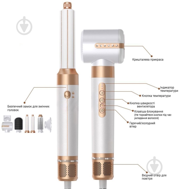 Стайлер Inspire для волос WT-626-A 7 в 1 - фото 3
