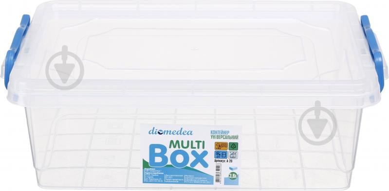 Контейнер для хранения MultiBox 3,8 л низкий пластик Diomedea - фото 1