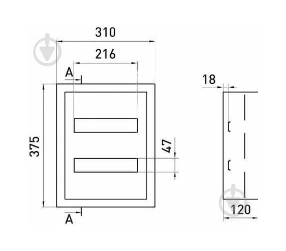 Корпус E.NEXT e.mbox.pro.n.24 IP31 навісний на 24 модулі p0100203 - фото 3