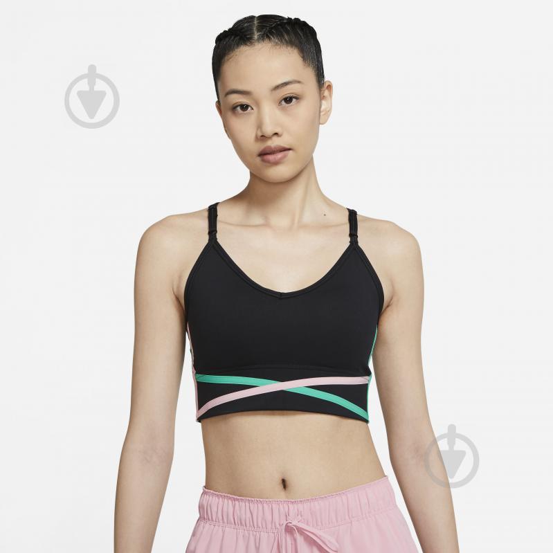 Бра Nike W NK DF INDY LL MULTICR BRA DD1109-010 р.L чорний - фото 1