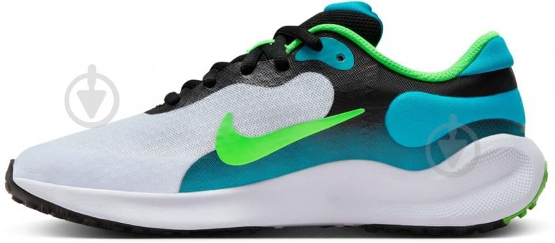 Кроссовки детские демисезонные Nike REVOLUTION 7 FB7689-005 р.40 зеленые - фото 4