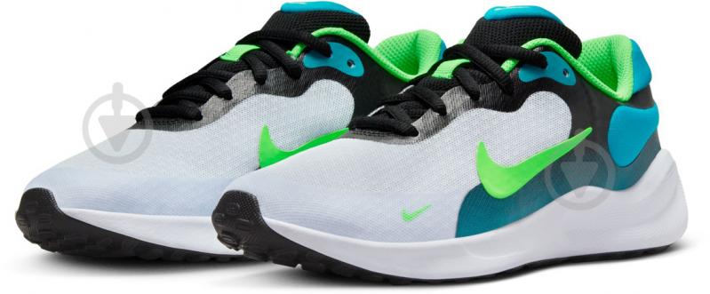 Кроссовки детские демисезонные Nike REVOLUTION 7 FB7689-005 р.40 зеленые - фото 5