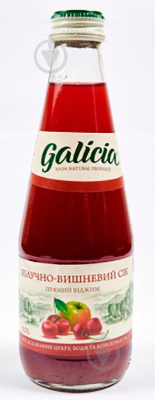 Сок Galicia яблочно-вишневый 0,3л - фото 1