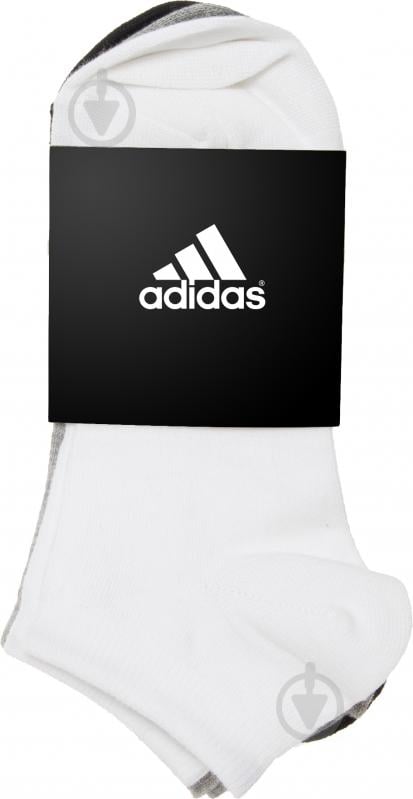 Шкарпетки Adidas AA2313 р.35-38 чорний/білий/сірий 3 шт. - фото 1