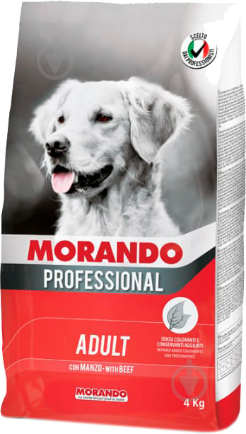 Корм сухий для собак для середніх порід Morando з яловичиною 4 кг - фото 1