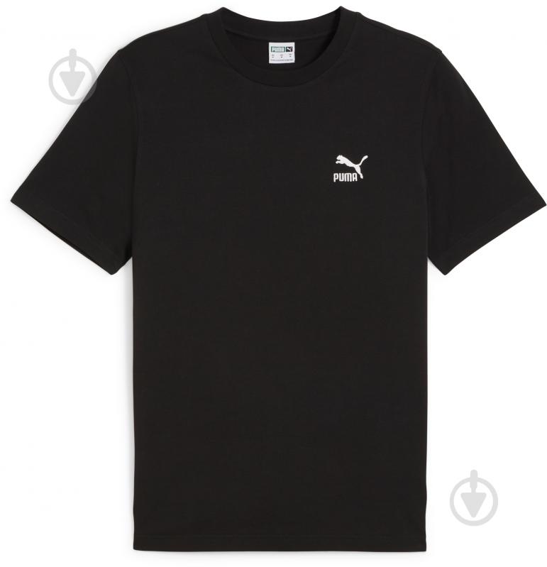 Футболка Puma CLASSICS SMALL LOGO TEE 67918701 р.2XL черный - фото 1