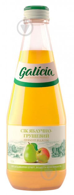 Сік Galicia яблучно-грушевий 0,3л - фото 1