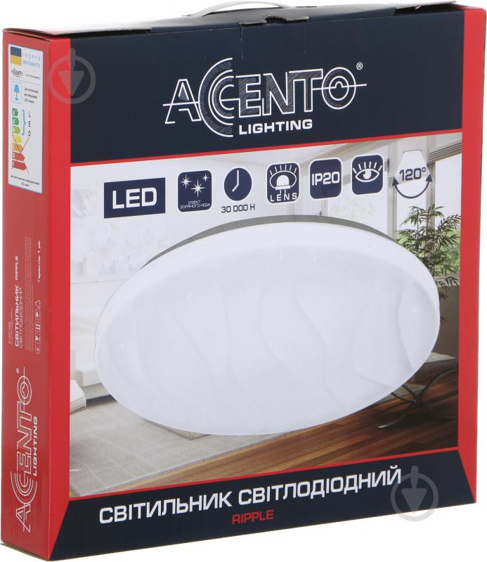 Світильник світлодіодний Accento lighting ALTD-TRY-SS24-RIPPLE 24 Вт білий 4000 К - фото 5