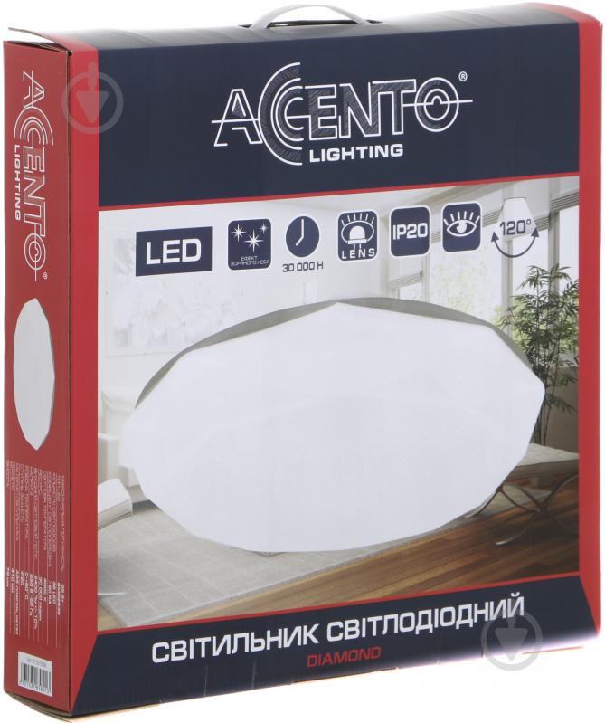 Светильник светодиодный Accento lighting ALTD-TRY-SS36-DIAMOND 36 Вт белый 4000 К - фото 4