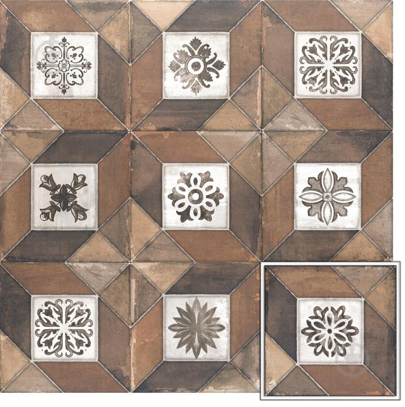 Плитка Mainzu Elegance Deco Brown 20х20 см - фото 1 Плитка Mainzu Elegance Deco Brown 20х20 см - фото 1
