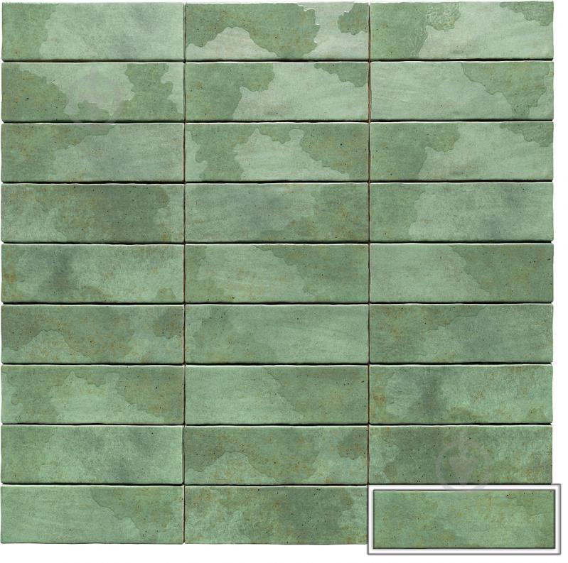 Плитка Mainzu Korfu Green 6,5х20 см - фото 1