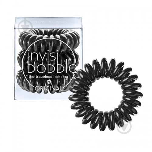 Резинка для волос Invisibobble Original True Black 3 шт. - фото 1