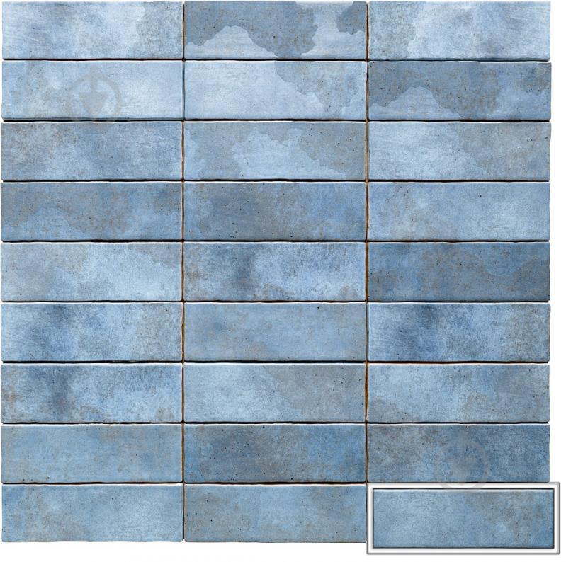 Плитка Mainzu Korfu Blue 6,5х20 см - фото 1