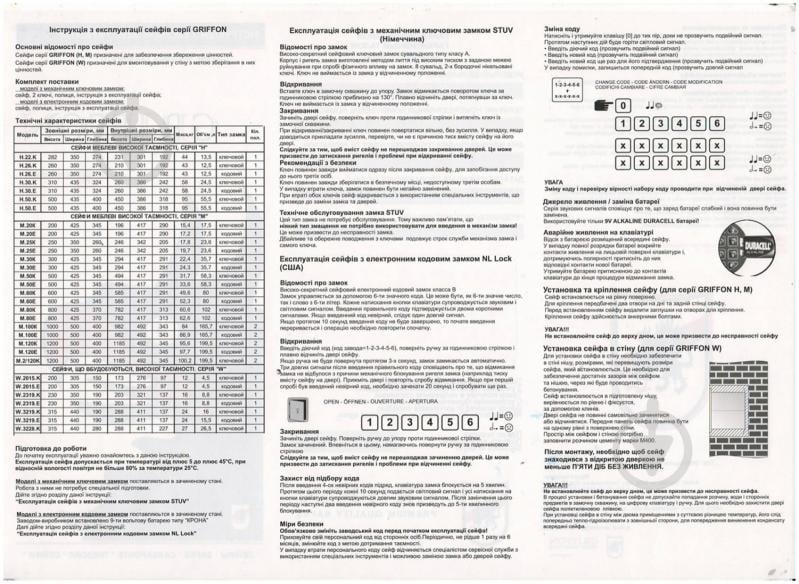 Сейф стенной Griffon W.2319.К - фото 10