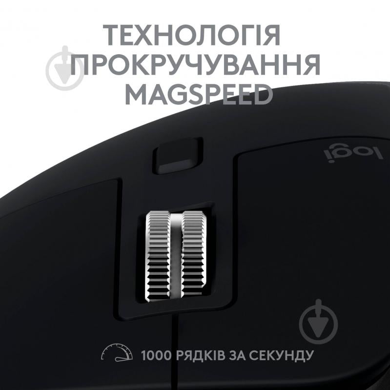 Мишка Logitech MX Master 3S For Mac Performance Wireless Mouse space grey (L910-006571) - фото 5 Мишка Logitech MX Master 3S For Mac Performance Wireless Mouse space grey (L910-006571) - фото 5