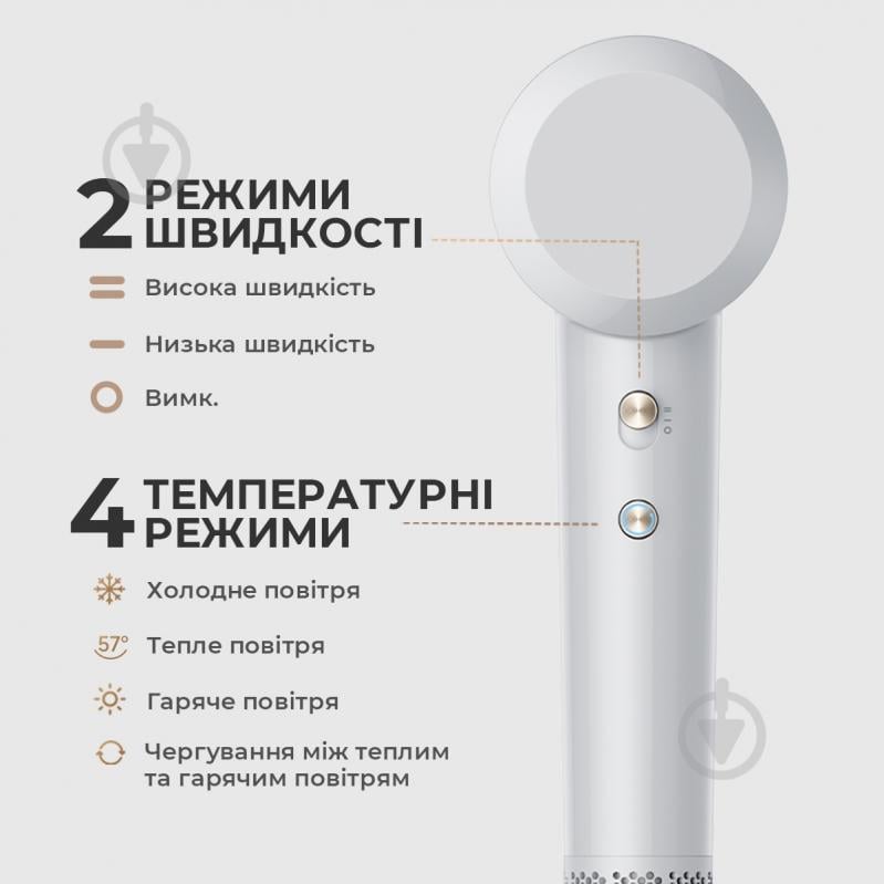 Фен MOVA Turbo White - фото 6 Фен MOVA Turbo White - фото 6