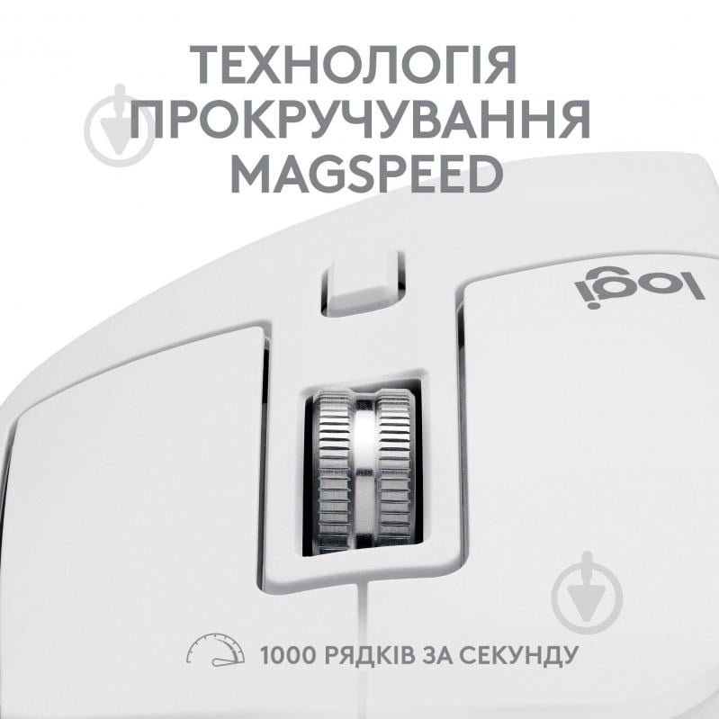Мишка Logitech MX Master 3S For Mac Performance Wireless Mouse pale grey (L910-006572) - фото 5 Мишка Logitech MX Master 3S For Mac Performance Wireless Mouse pale grey (L910-006572) - фото 5