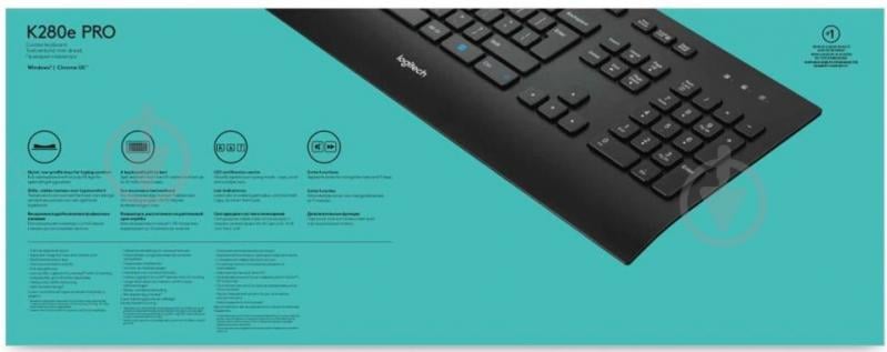 Клавіатура Logitech Keyboard K280e for Business USB (L920-005217) black - фото 8