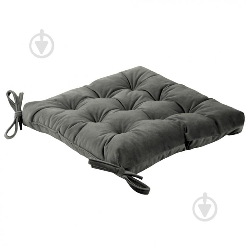 Подушка на стул VELOUR серая DECORA - фото 2