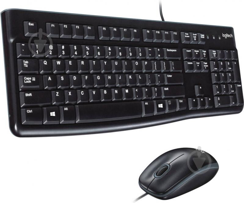 Комплект клавиатура и мышь Logitech Corded Desktop MK120 (L920-002563) - фото 1