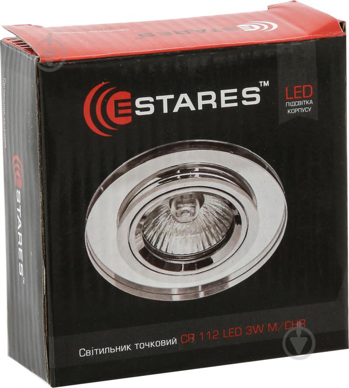 Светильник точечный Estares CR 112 LED 3W M/CHR 35 Вт GU5.3 зеркальное покрытие - фото 5