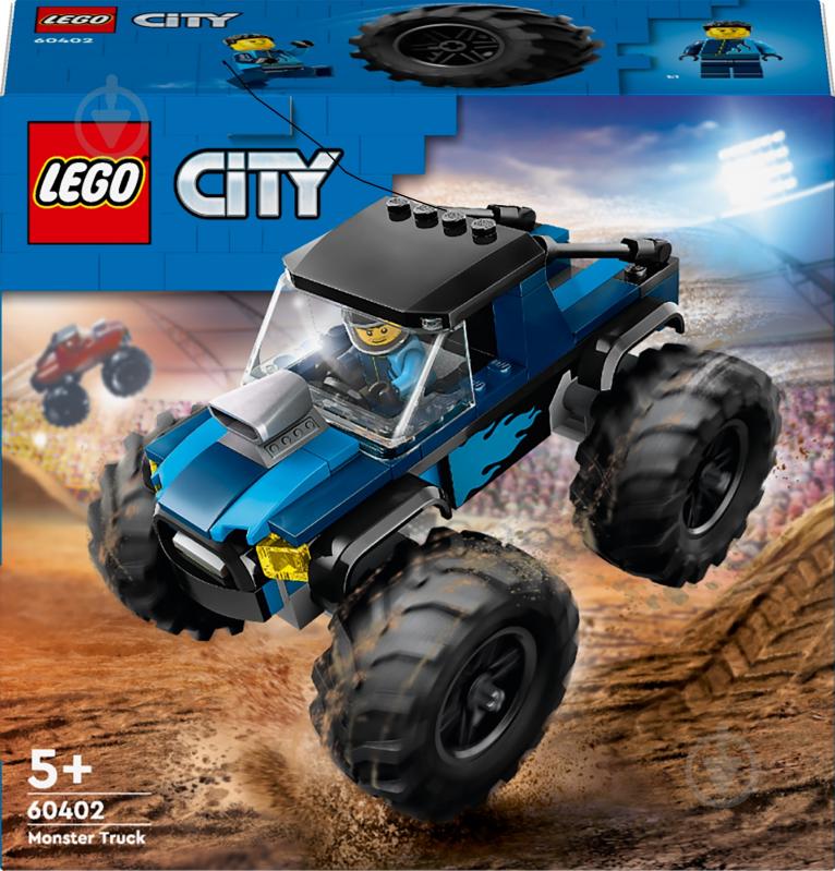 Конструктор LEGO City Синий грузовик-монстр 60402 - фото 1