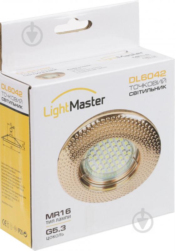 Светильник точечный LightMaster MR16 GU5.3 золото DL6042 золото - фото 5