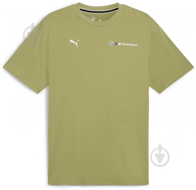 Футболка Puma BMW MMS ESS+ LOGO TEE 62750605 р.L зелений - фото 1