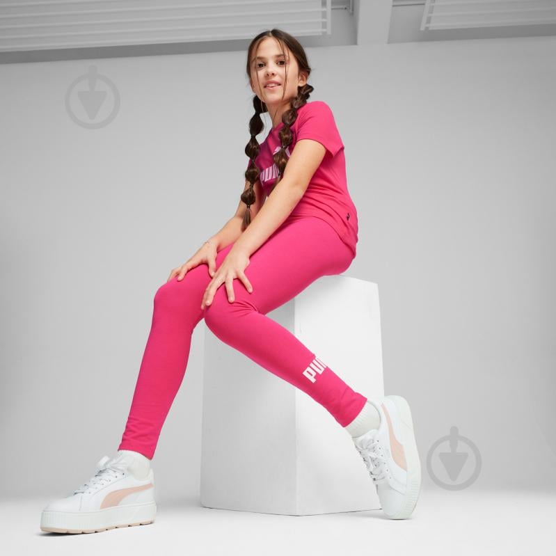 Лосини Puma ESS LOGO LEGGINGS 58703548 р.110 рожевий - фото 5