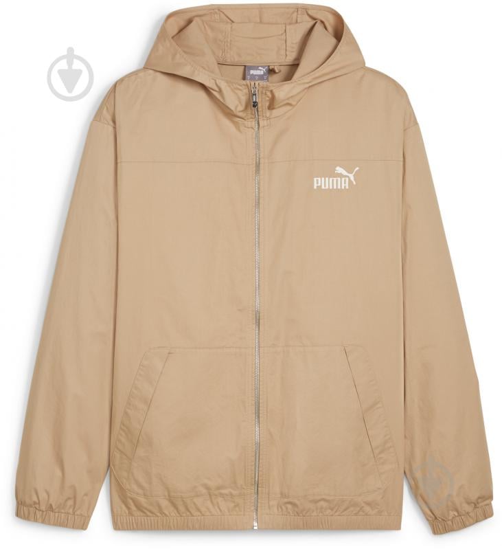 Куртка мужская демисезонная Puma HOODED COTTON JACKET 62368383 р.S бежевая - фото 1