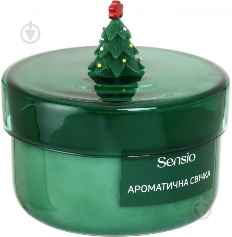 Свеча ароматическая Sensio Merry Glow зеленая - фото 2