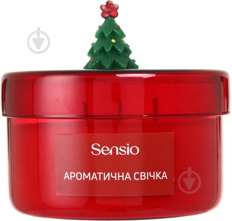 Свеча ароматическая Sensio Merry Glow красная - фото 1 Свеча ароматическая Sensio Merry Glow красная - фото 1