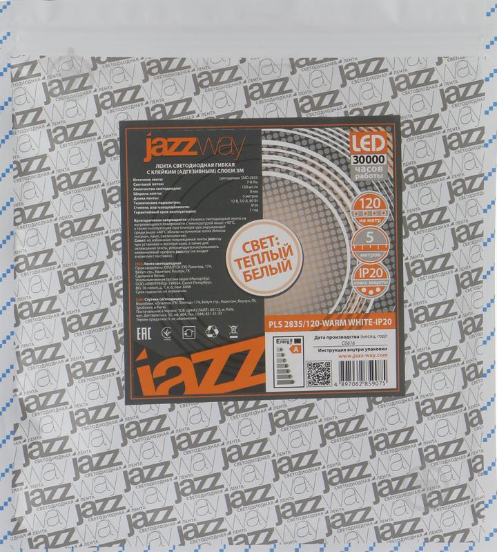 Лента светодиодная Jazzway PLS 2835/120-SMD, 12 Вт IP20 12 В от тепло-белого до холодно-белого 2859075 - фото 3