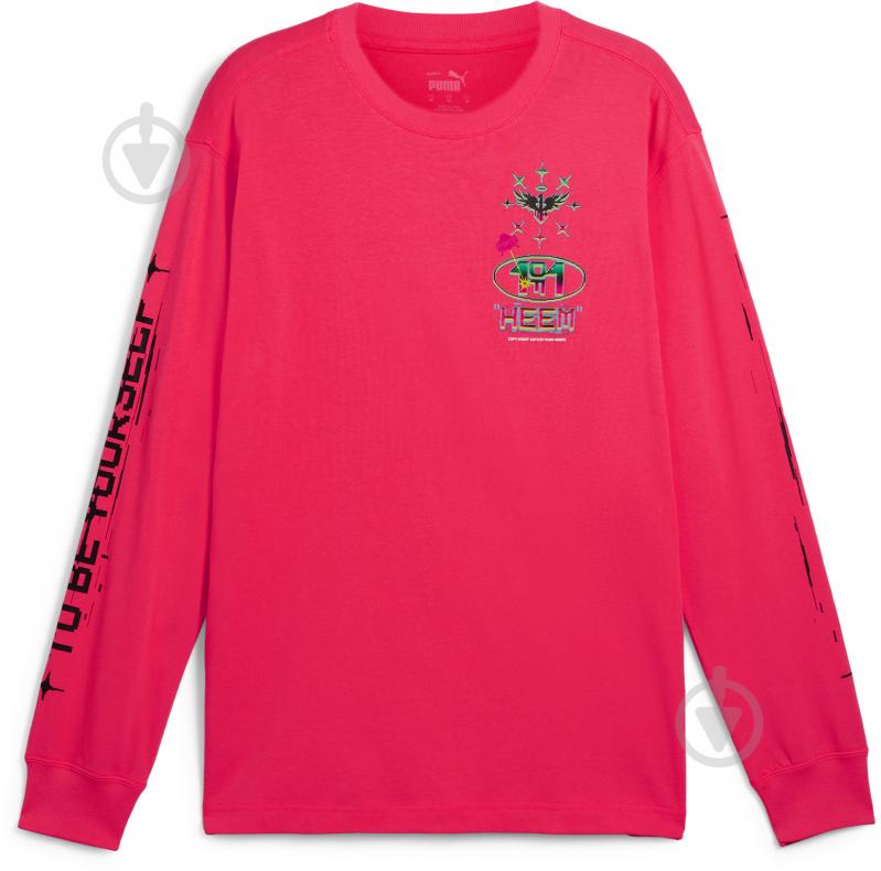 Футболка Puma MELO 1LOVE LS TEE 62778601 р.L розовый - фото 1