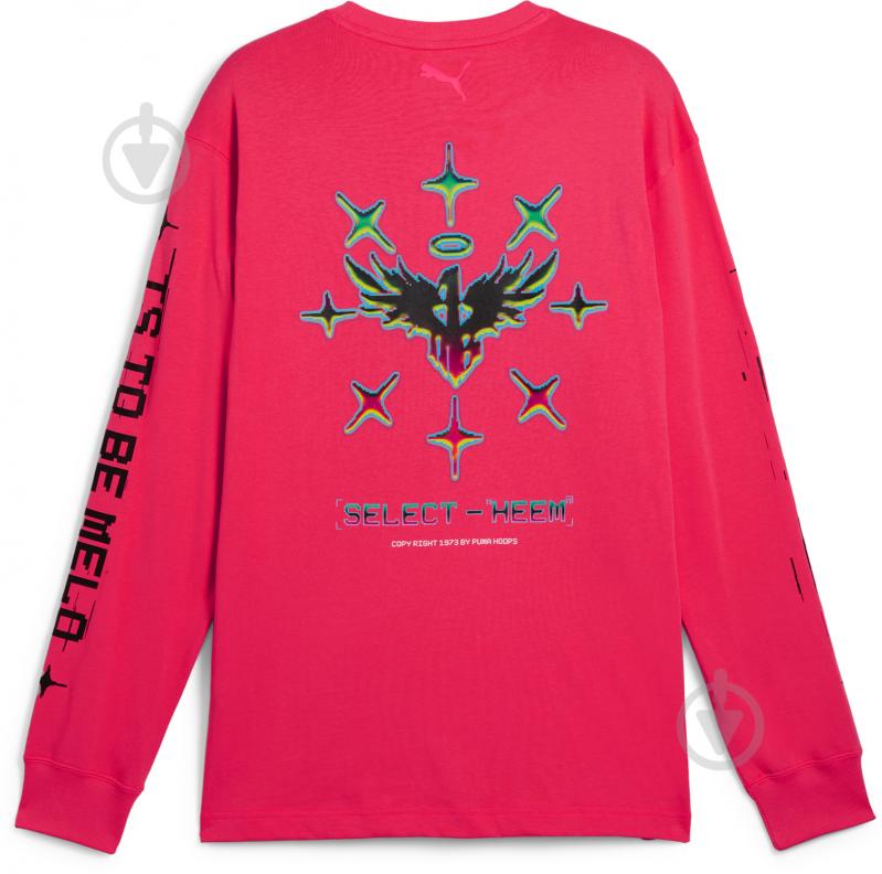 Футболка Puma MELO 1LOVE LS TEE 62778601 р.L розовый - фото 2