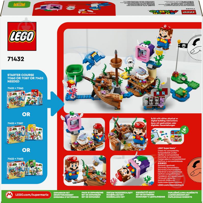 Конструктор LEGO Super Mario Пригоди Dorrie на затонулому кораблі. Додатковий набір 71432 - фото 2