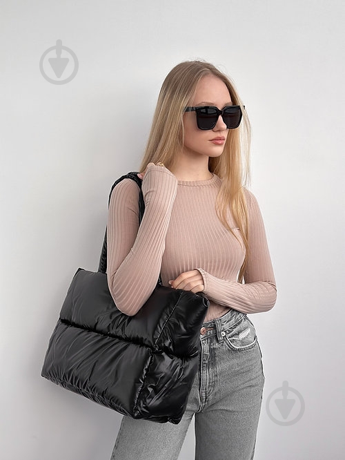 Сумка женская MISO accessory дутая большая черный - фото 3