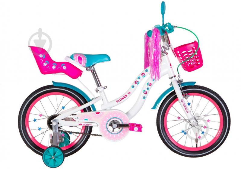 Велосипед Formula 16" 8.5"(22 см) FLOWER PREMIUM OPS-FRK-16-181 - фото 1
