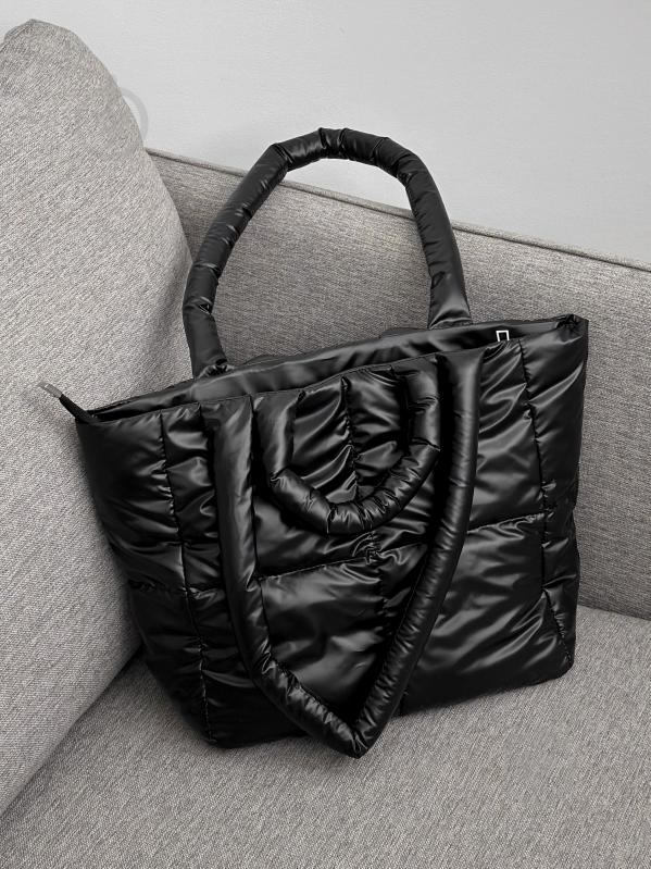 Сумка женская MISO accessory дутая маленькая черный - фото 3