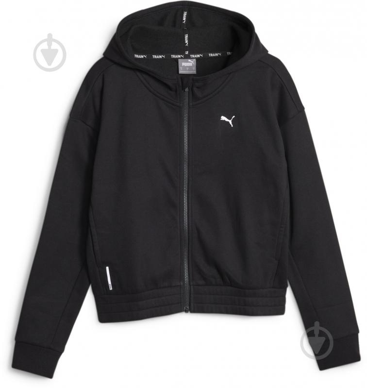 Джемпер Puma TRAIN FAVORITE FLEECE FULL ZIP 52423301 р.XS чорний - фото 1