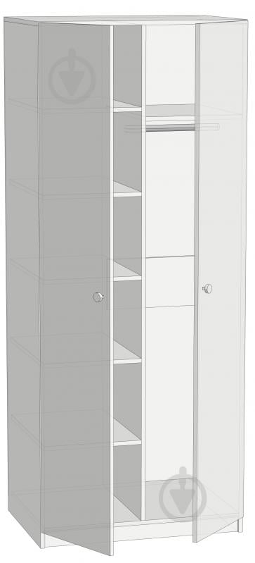 Шкаф для одежды Lion двухдверный Малятко Единорог 800х450х1950 мм нимфея альба - фото 2 Шкаф для одежды Lion двухдверный Малятко Единорог 800х450х1950 мм нимфея альба - фото 2