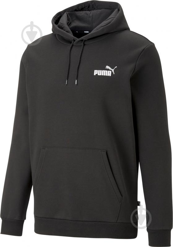 Джемпер Puma ESS+ 2 COL SMALL LOGO HOODIE 67447161 р.S черный - фото 1