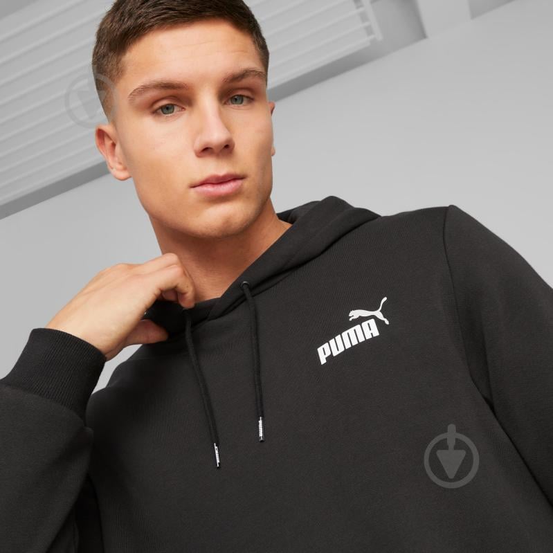 Джемпер Puma ESS+ 2 COL SMALL LOGO HOODIE 67447161 р.S черный - фото 7