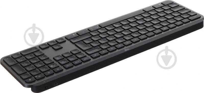 Клавіатура Logitech MX Keys Advanced Wireless Illuminated (L920-009415) graphite - фото 4
