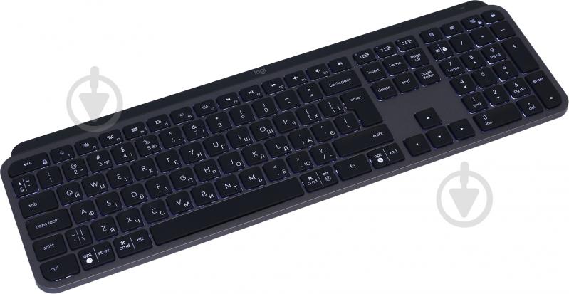 Клавіатура Logitech MX Keys Advanced Wireless Illuminated (L920-009415) graphite - фото 2
